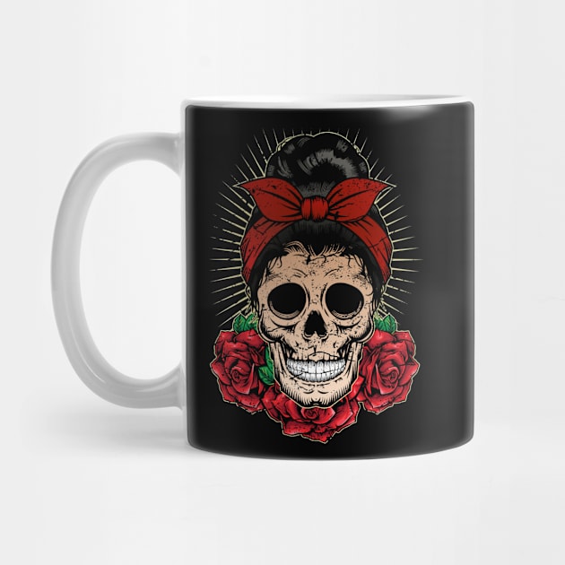 Rockabella Skull with Roses by RockabillyM